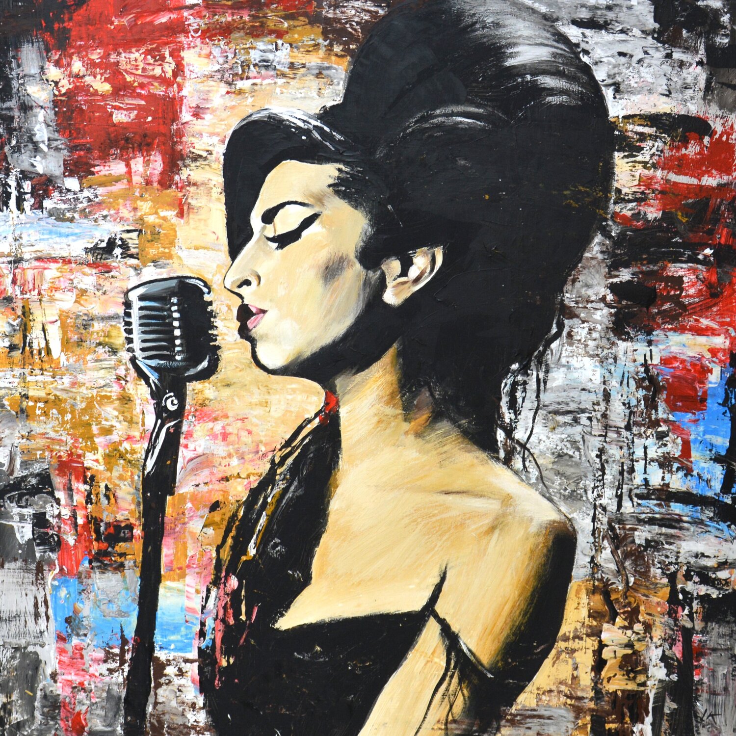 Amy Winehouse 3 Iryna Kastsova Original painting for sale