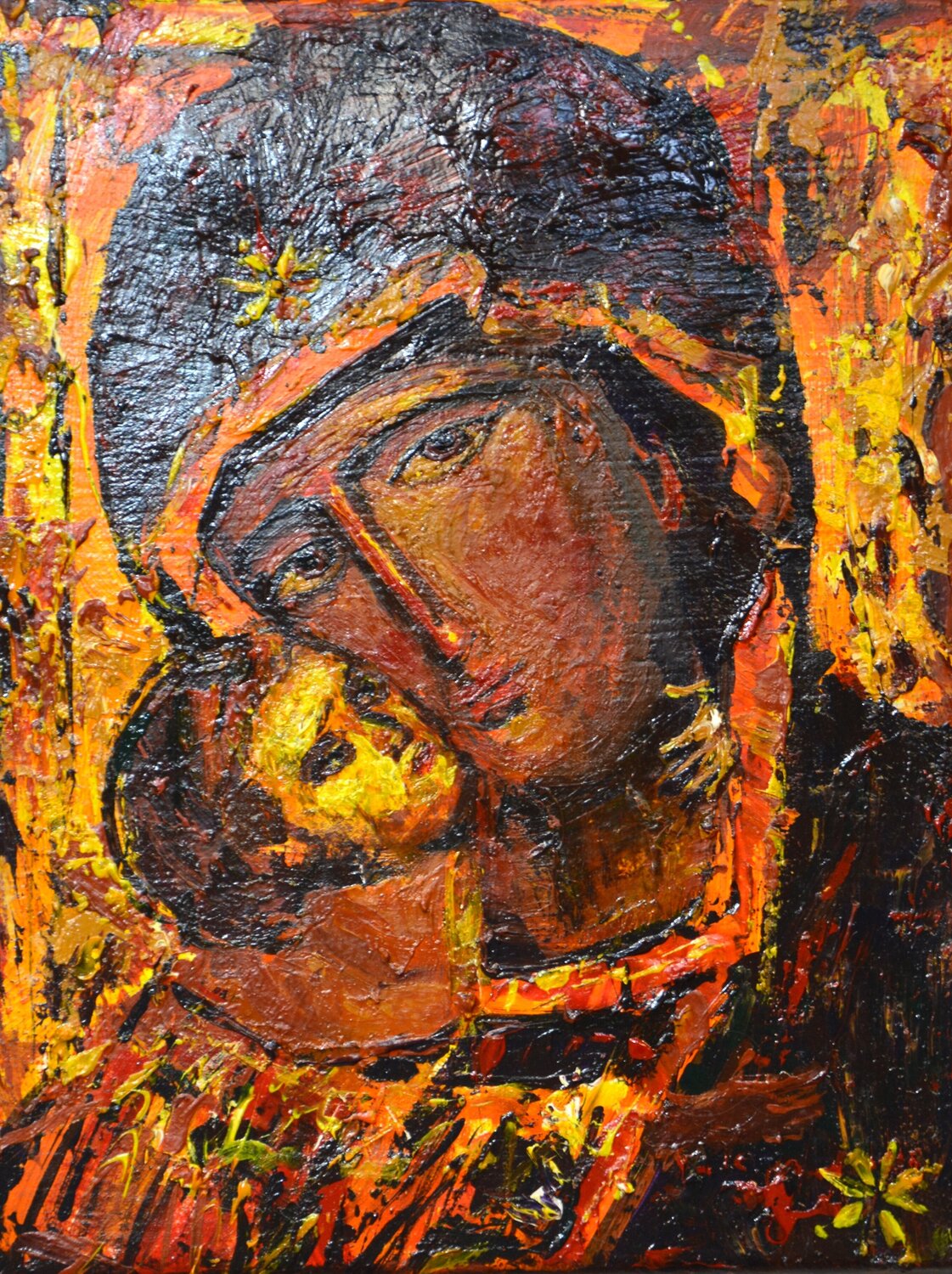 Madonna and Child Iryna Kastsova Original painting for sale