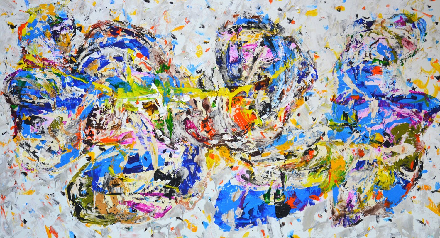 Zigzag of luck Iryna Kastsova Original painting for sale
