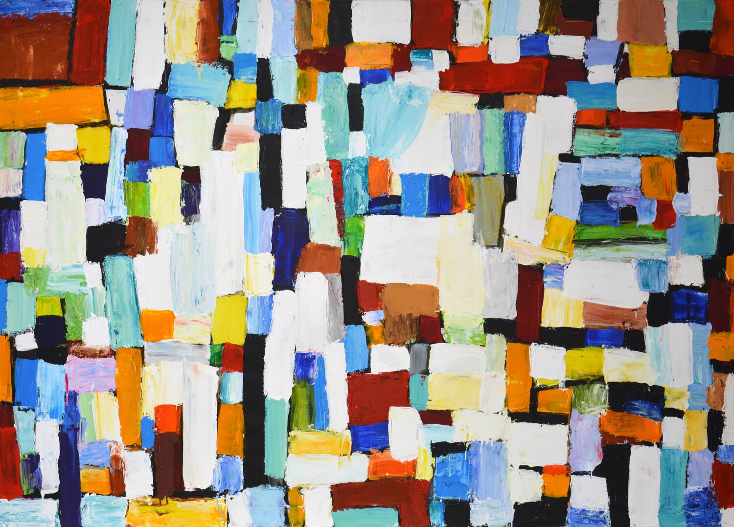 Color maze Iryna Kastsova Original painting for sale