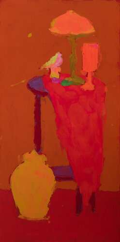 Still Life with a Lamp by Angelina Gafynets, Painting for Sale on Select
