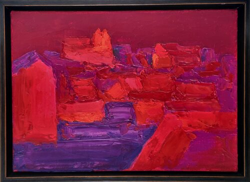 Uzhhorod. Evening by Angelina Gafynets, Painting for Sale on Select