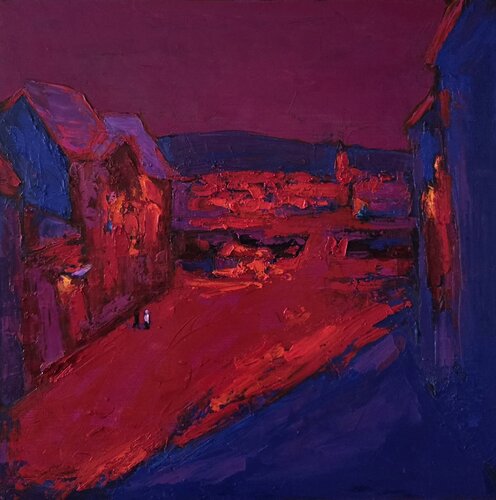 Petefi Square by Angelina Gafynets, Painting for Sale on Select
