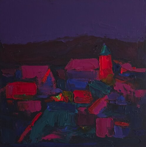 View of Uzhhorod von Angelina Gafynets, Malerei kaufen auf Select