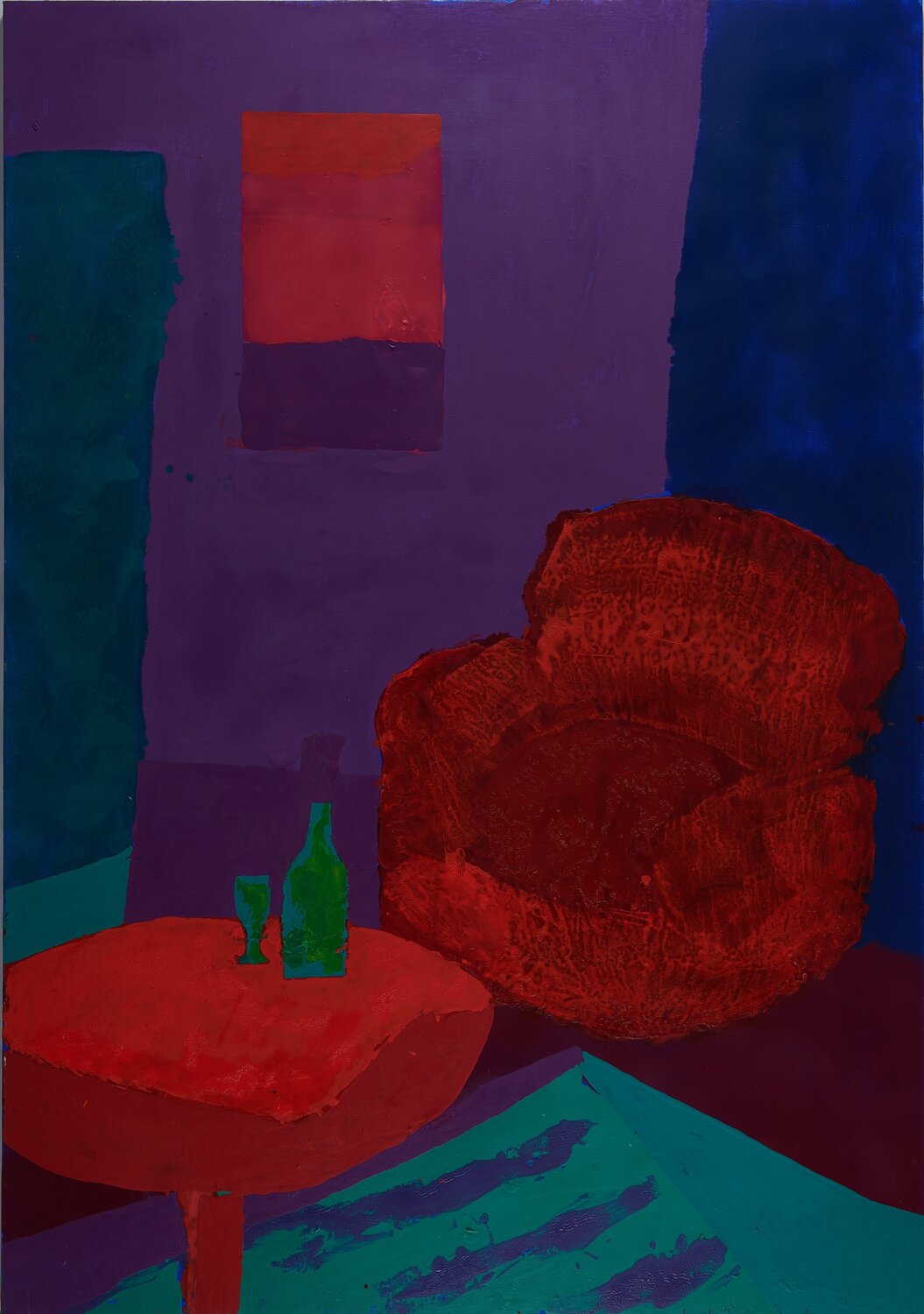 Interior with a Red Armchair Angelina Gafynets Original painting for sale