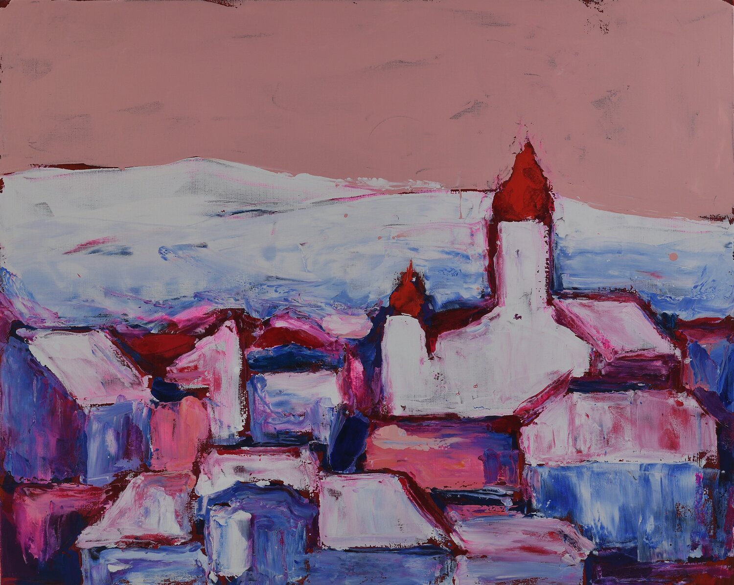Uzhhorod. Winter Angelina Gafynets Original painting for sale