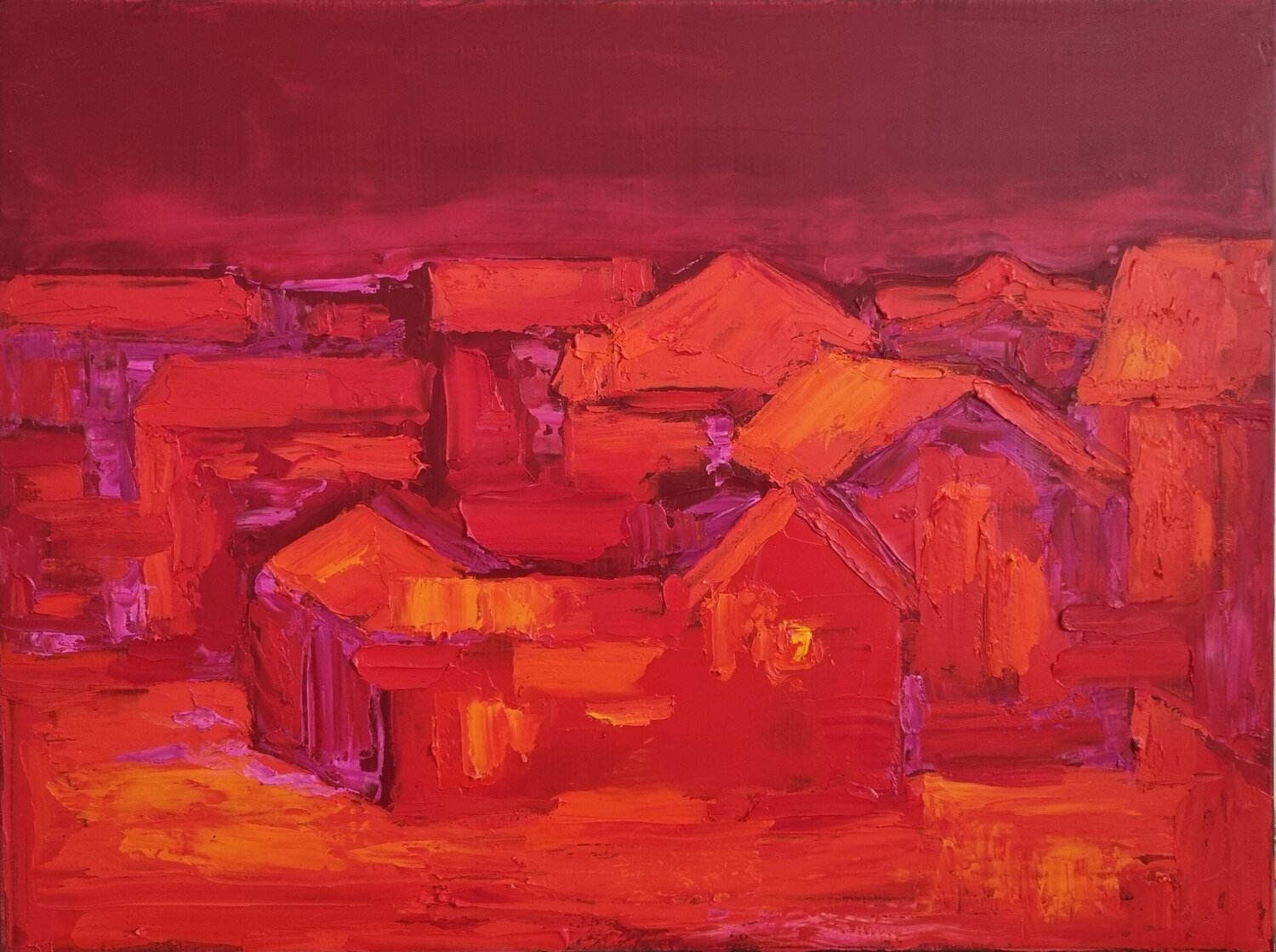 Evening Reverie Angelina Gafynets Original painting for sale