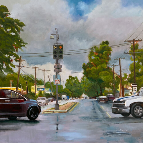 Old Neighborhood by Dennis Crayon, Painting for Sale on Select
