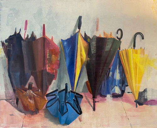 Rainy Day Reverence by Dennis Crayon, Painting for Sale on Select