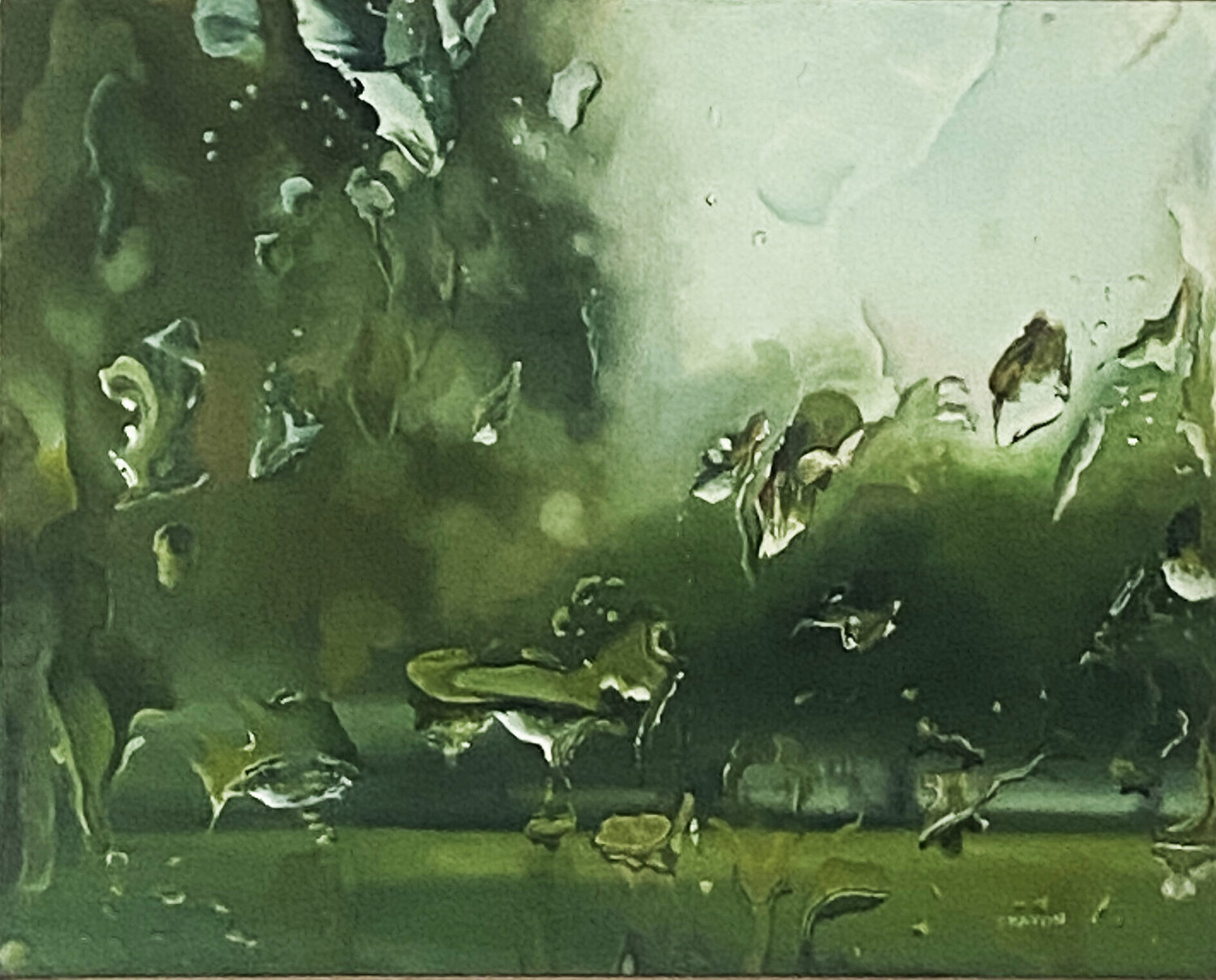 Spring Refresher Dennis Crayon Original painting for sale