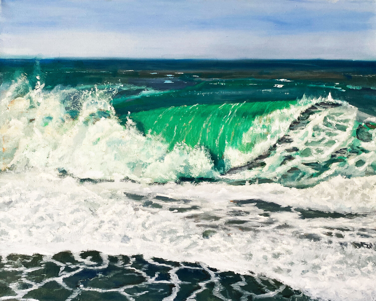 Wave of Energy 1 Dennis Crayon Original painting for sale