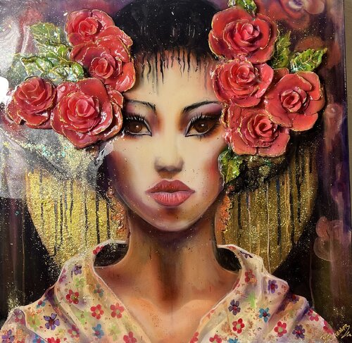 GEISHA by BRIGITTE BRESSON, Painting for Sale on Select