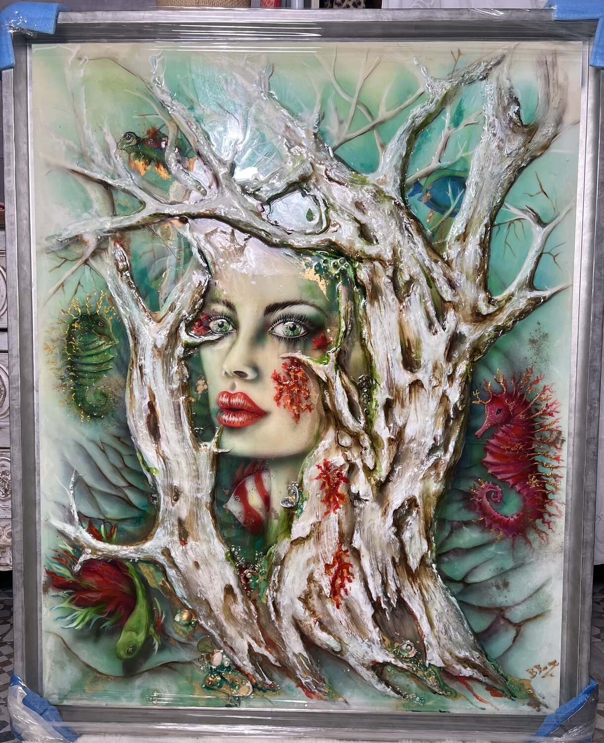 NÉRÉIDE BRIGITTE BRESSON Original painting for sale