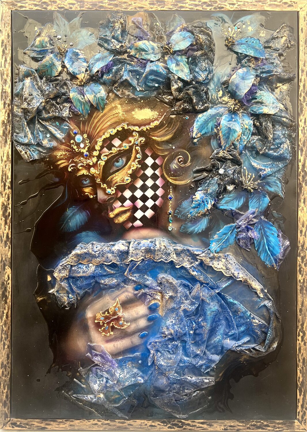 LE DAMIER BRIGITTE BRESSON Original painting for sale