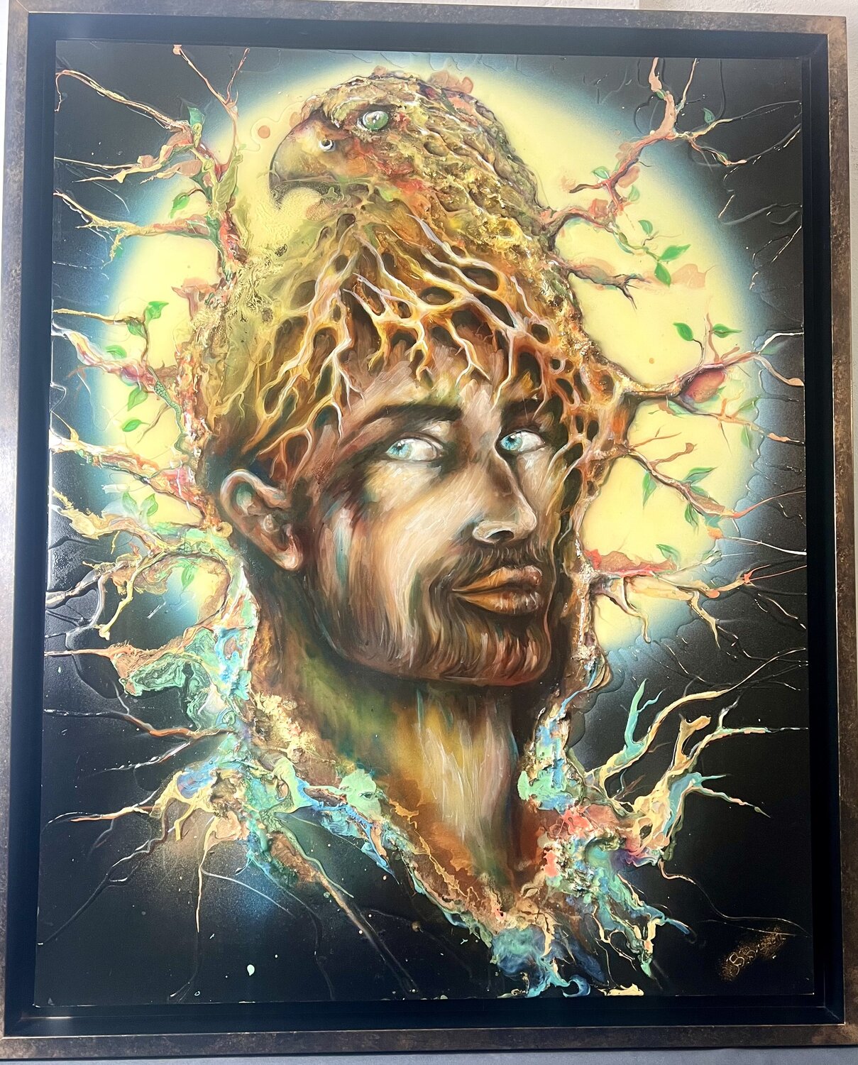 HORUS BRIGITTE BRESSON Original painting for sale