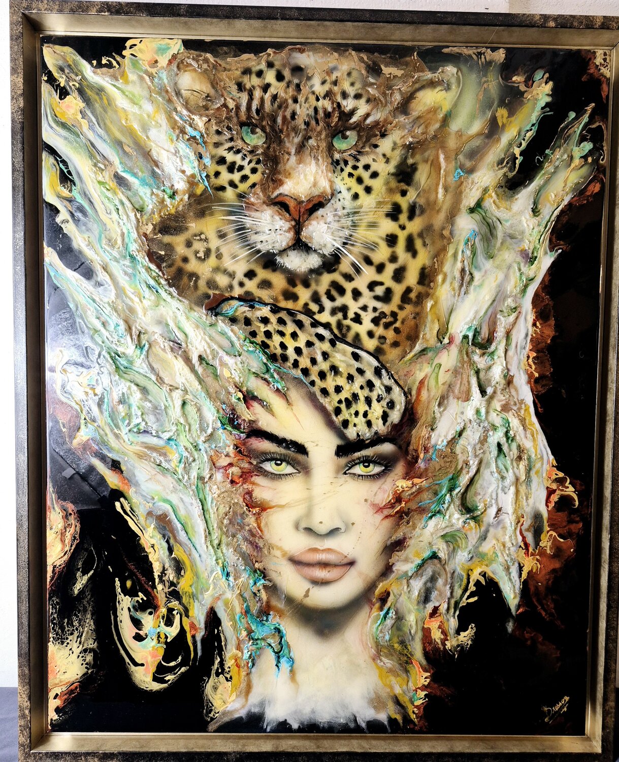 AMAZON BRIGITTE BRESSON Original painting for sale