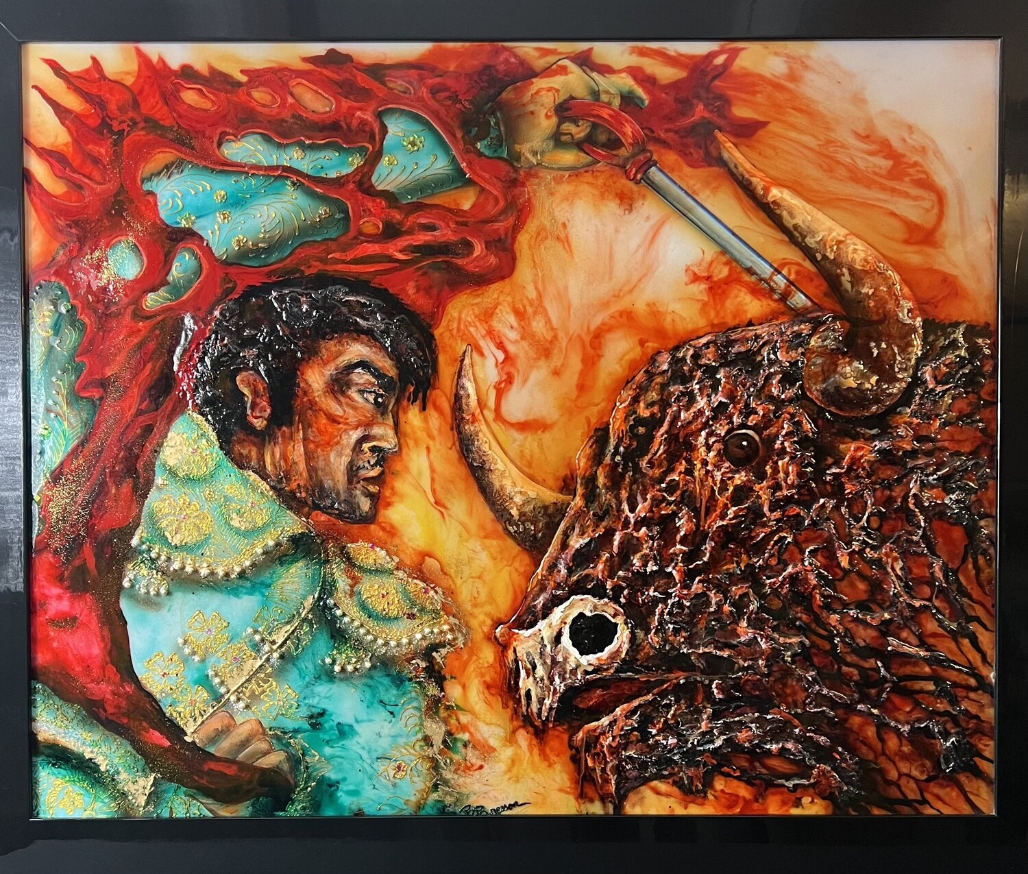 MATAMORT BRIGITTE BRESSON Original painting for sale