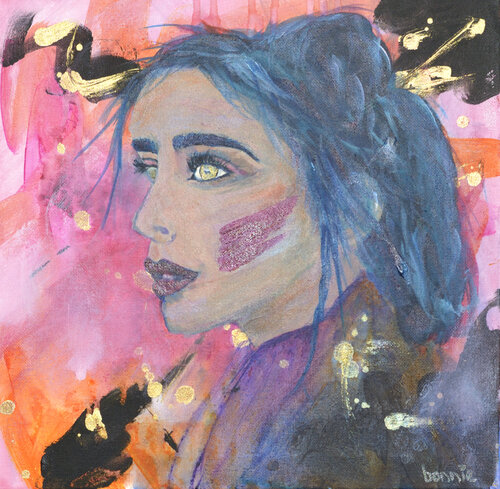 Warrior Woman by Bonnie Stafford, Painting for Sale on Select