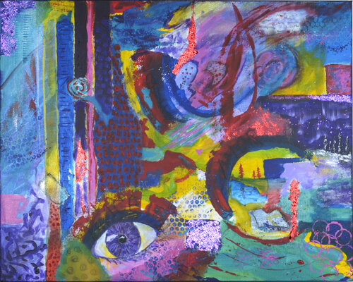 Eye Spy by Bonnie Stafford, Painting for Sale on Select
