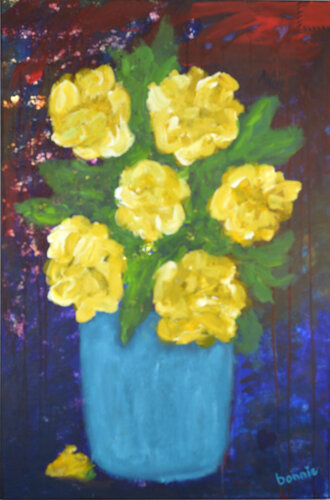 Sunshine Blooms by Bonnie Stafford, Painting for Sale on Select