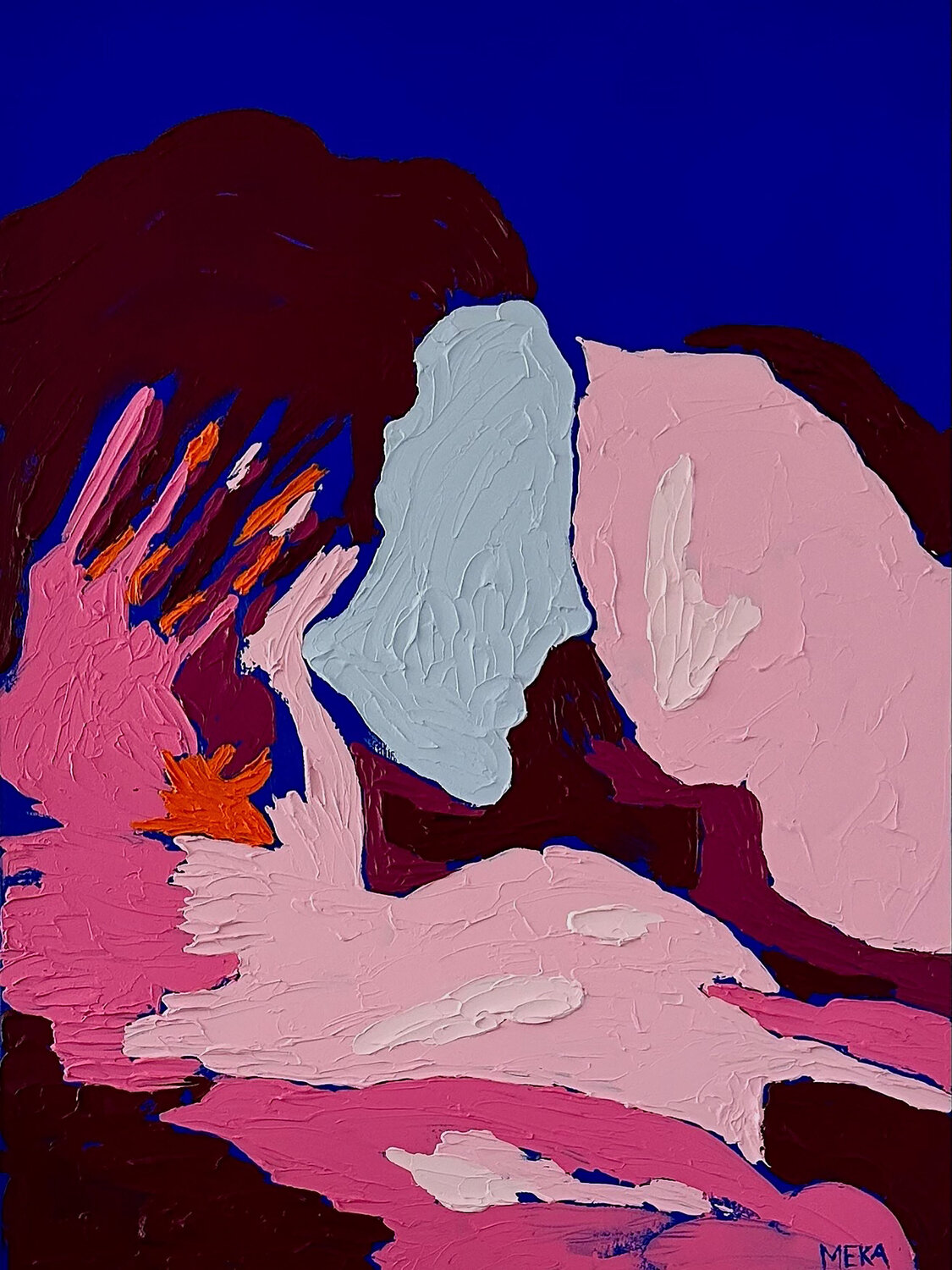 Touch I. Meka Klimekova Original painting for sale