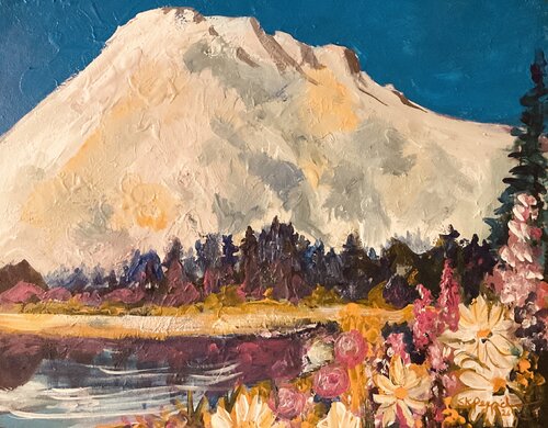 Beneath A Sleeping Giant by Susan Perpich, Painting for Sale on Select