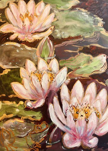 The Secret Life of Flowers by Susan Perpich, Painting for Sale on Select