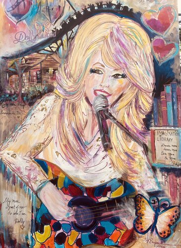 Many Colors of Dolly by Susan Perpich, Painting for Sale on Select