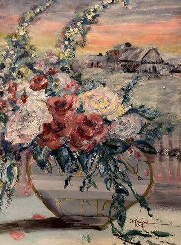 A Farmhouse Memory by Susan Perpich, Painting for Sale on Select