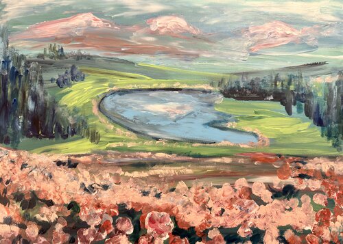 Where the Valley Blooms von Susan Perpich, Malerei kaufen auf Select