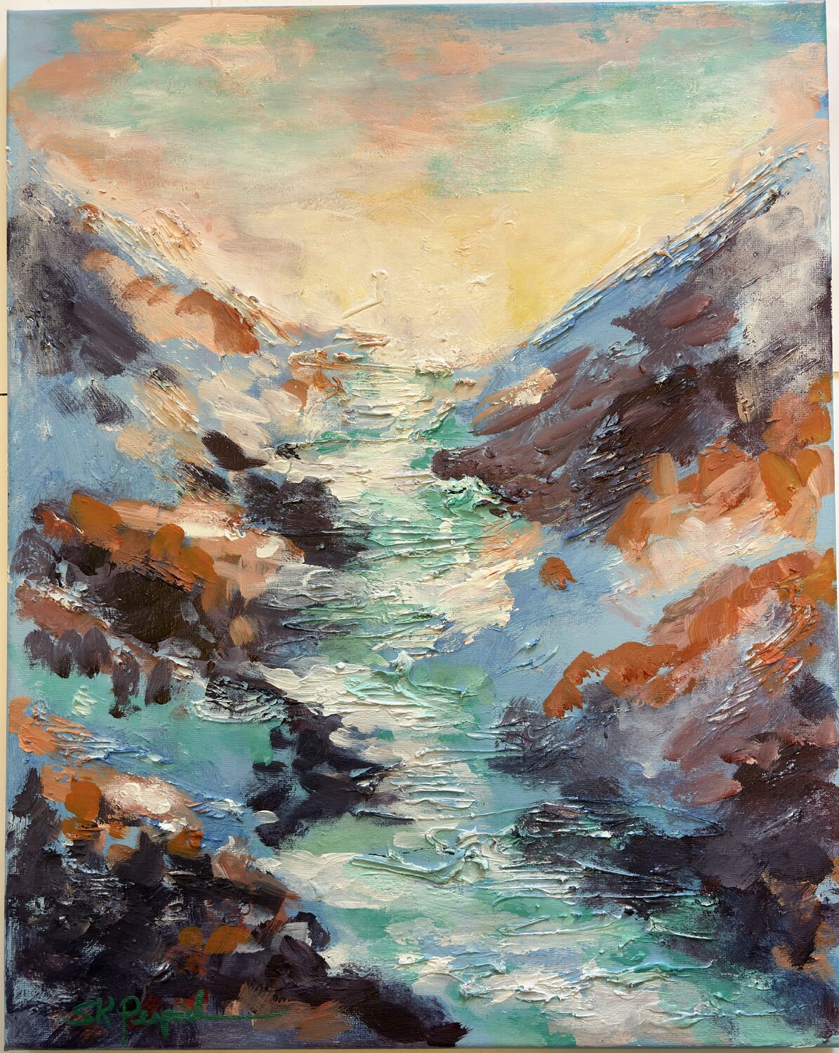 The Water Remembers Susan Perpich Original painting for sale