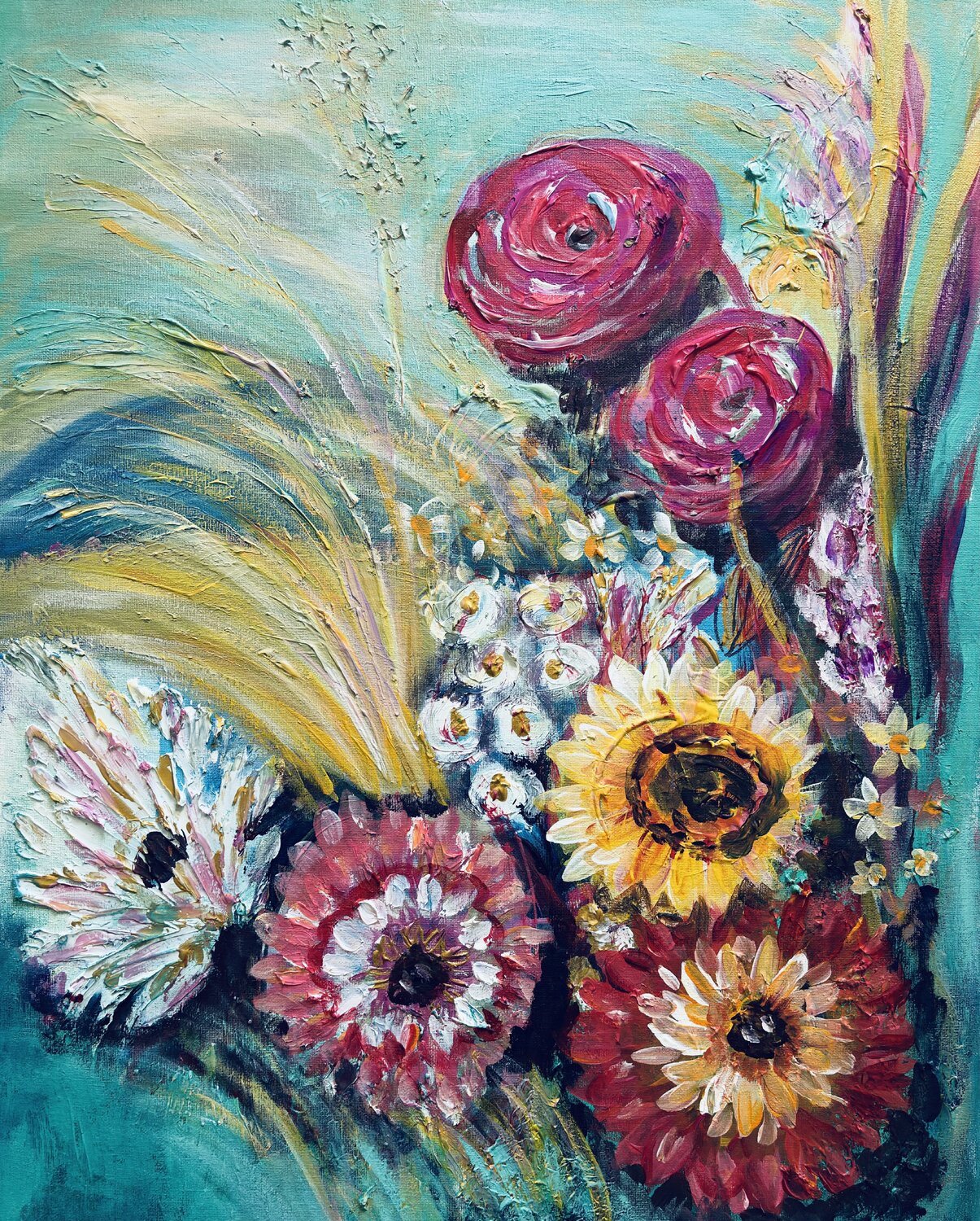 Where the Meadow Moves Susan Perpich Original painting for sale