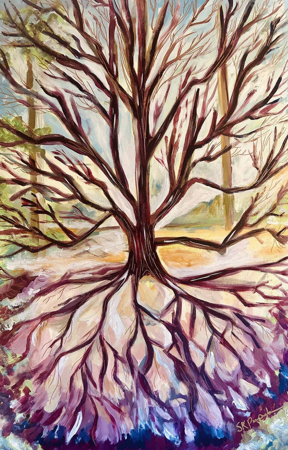 Beneath the Quiet Earth Susan Perpich Original painting for sale