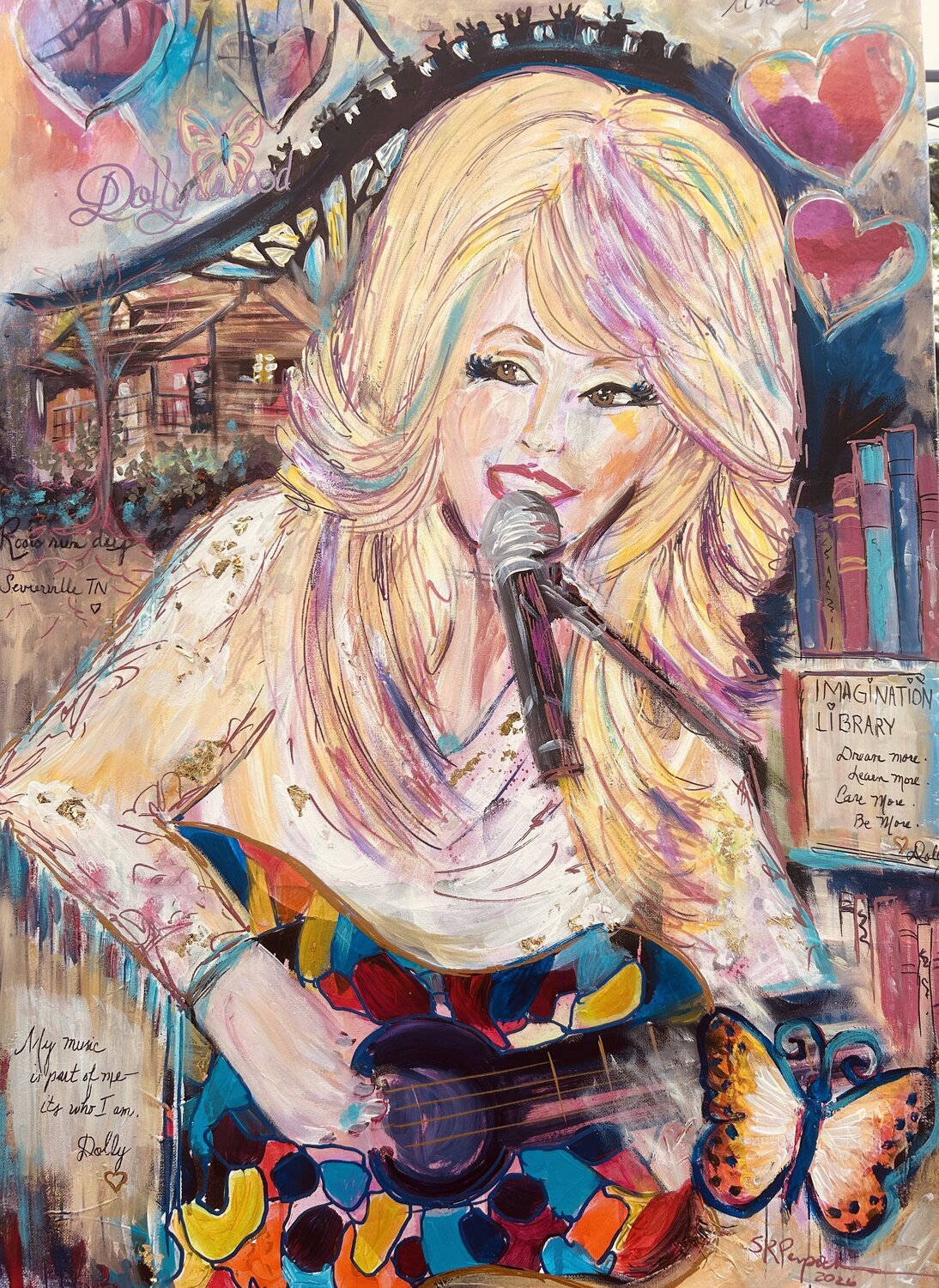 Many Colors of Dolly Susan Perpich Original painting for sale