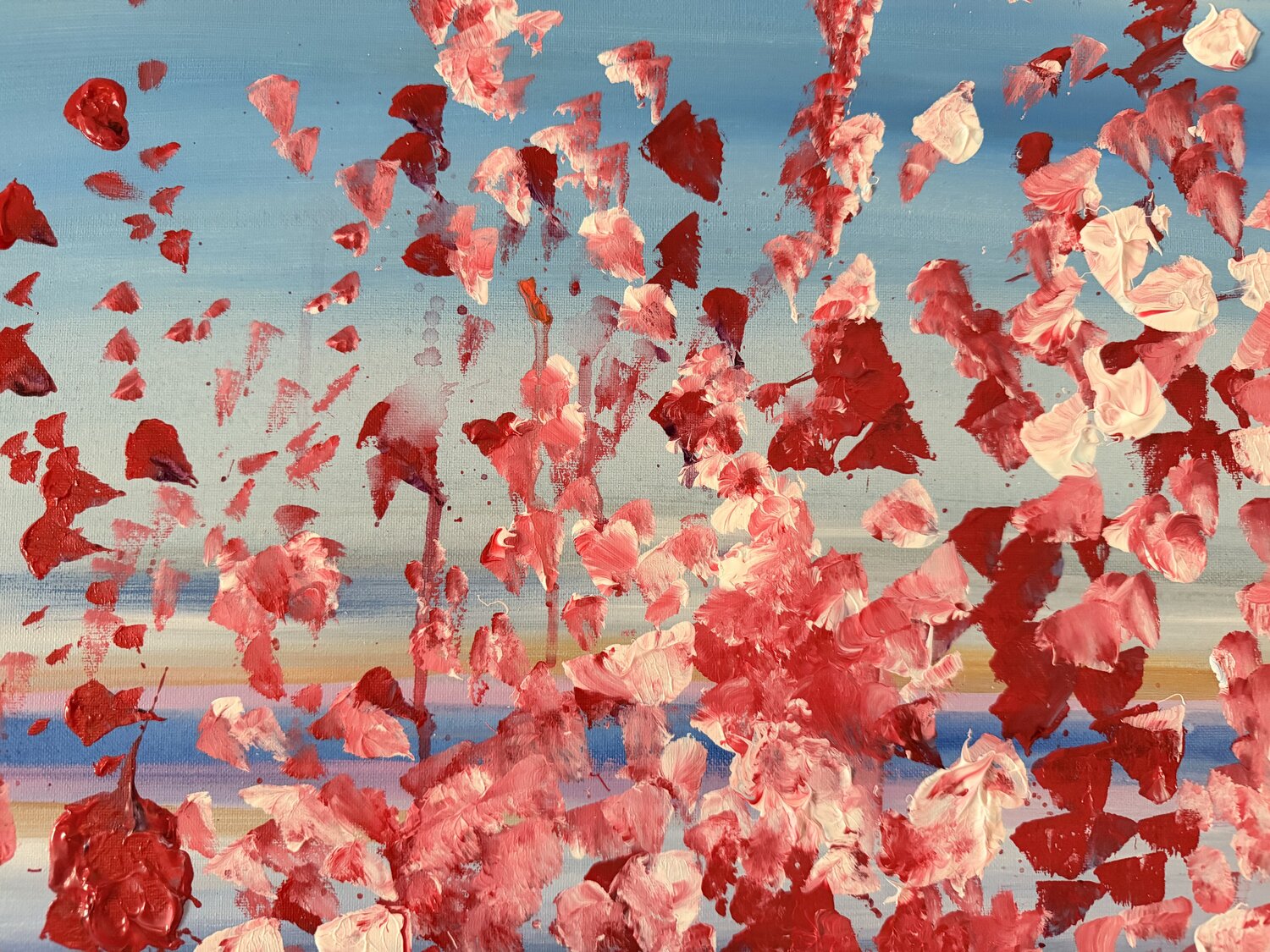 Petals in Motion Susan Perpich Original painting for sale