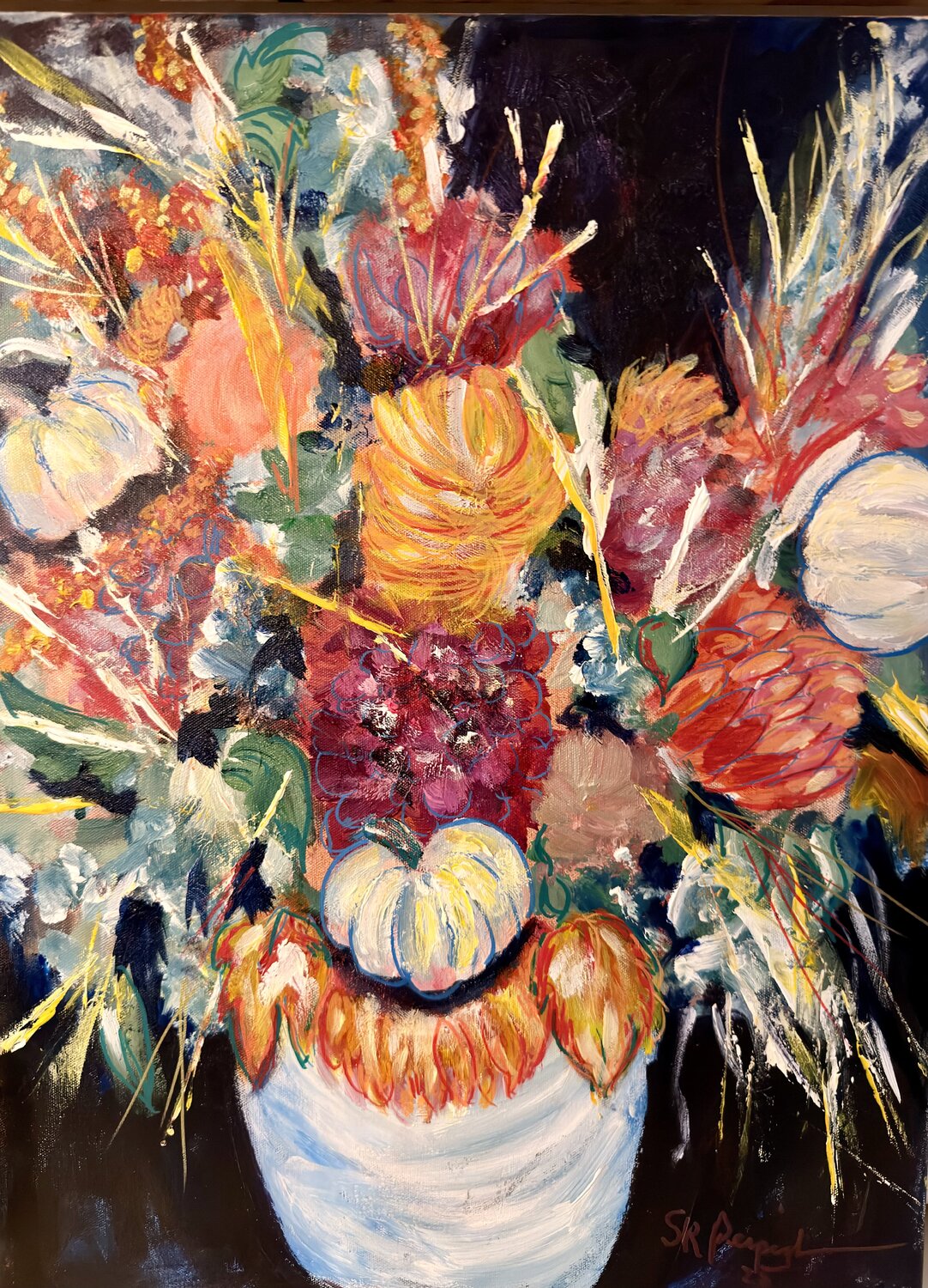 Autumn Harvest Susan Perpich Original painting for sale
