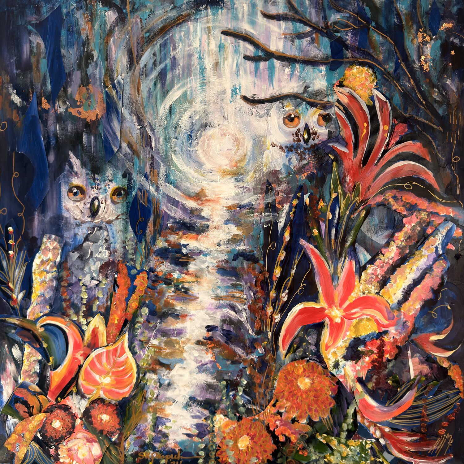 Who's Watching Me? Susan Perpich Original painting for sale
