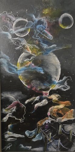 Imaginarius d’enfance sélectionné expo Berlin mai 2026 by La Valkyrie Artiste Peintre, Painting for Sale on Select