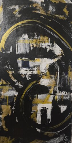Coeur d’or fragmenté - sélectionné exposition Thomson gallery, Zug,  Switzerland  mai 2026 by La Valkyrie Artiste Peintre, Painting for Sale on Select