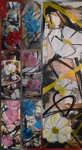 Entre desir et passion by La Valkyrie Artiste Peintre, Painting for Sale on Select