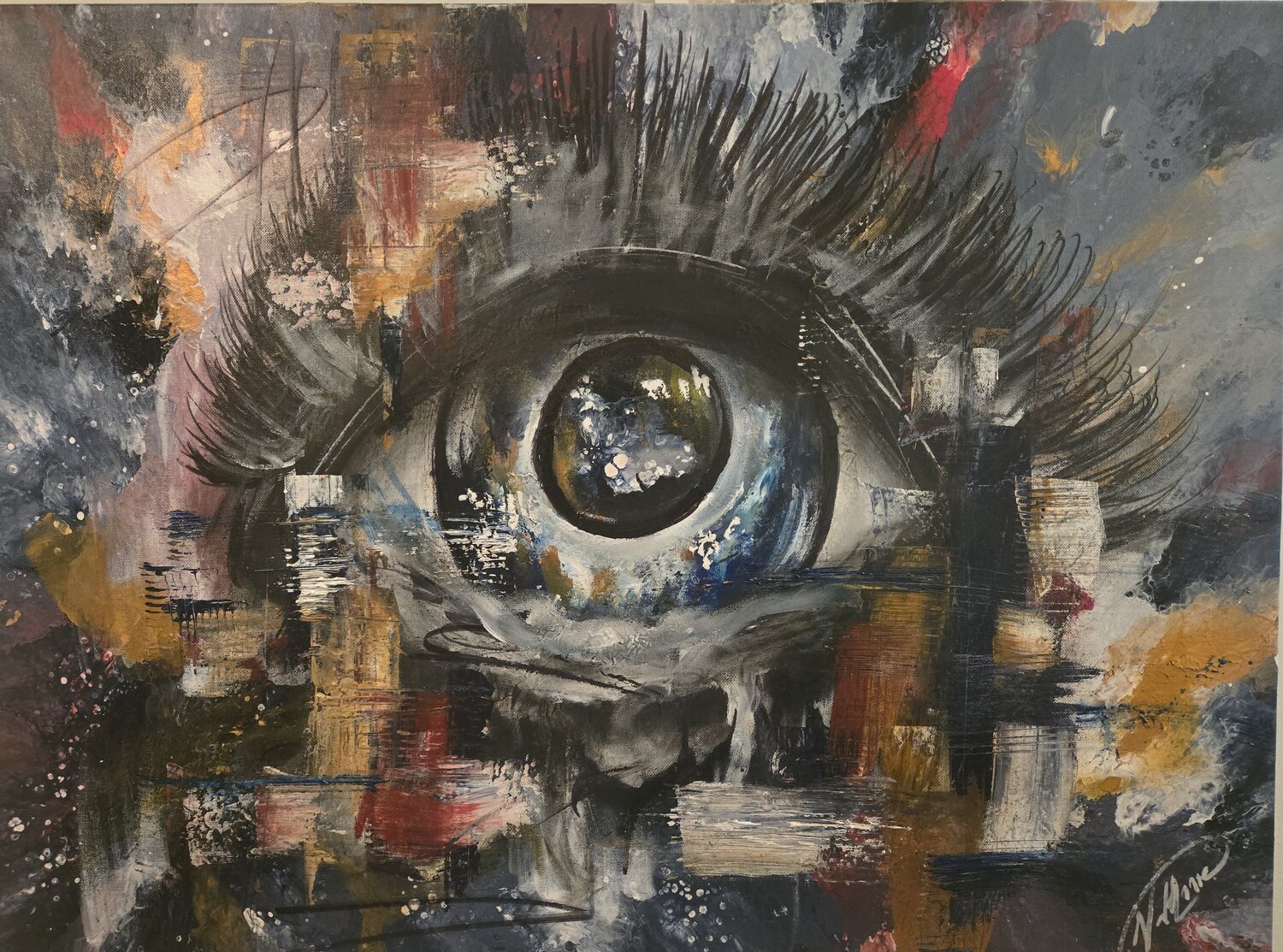 Pulsion inébranlable La Valkyrie Artiste Peintre Original painting for sale