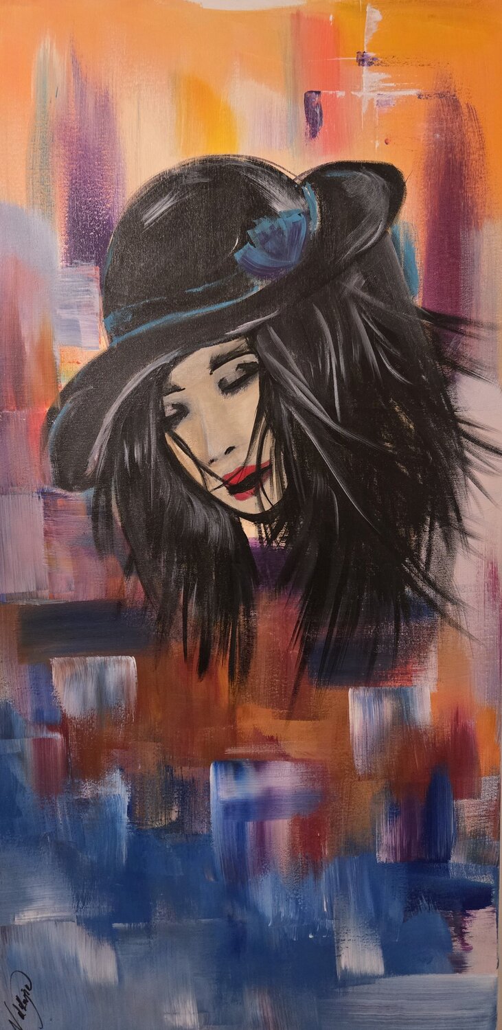 Attraction silencieuse La Valkyrie Artiste Peintre Original painting for sale