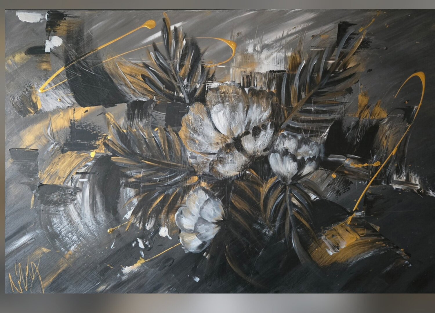 Paradis dorée La Valkyrie Artiste Peintre Original painting for sale
