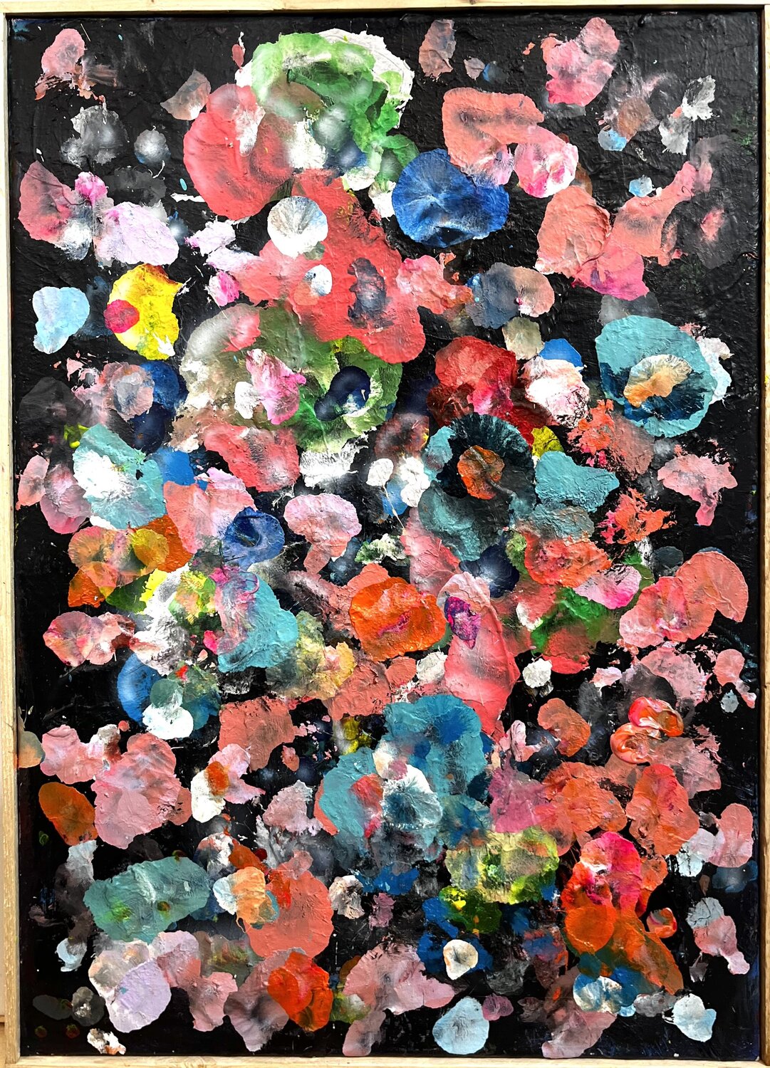 Erdbeeruniversum Julian Verweyen Original painting for sale