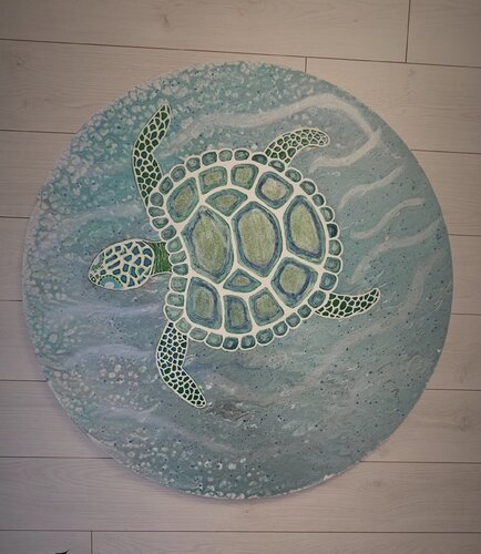 Žydroji lagūna by EKa, Painting for Sale on Select