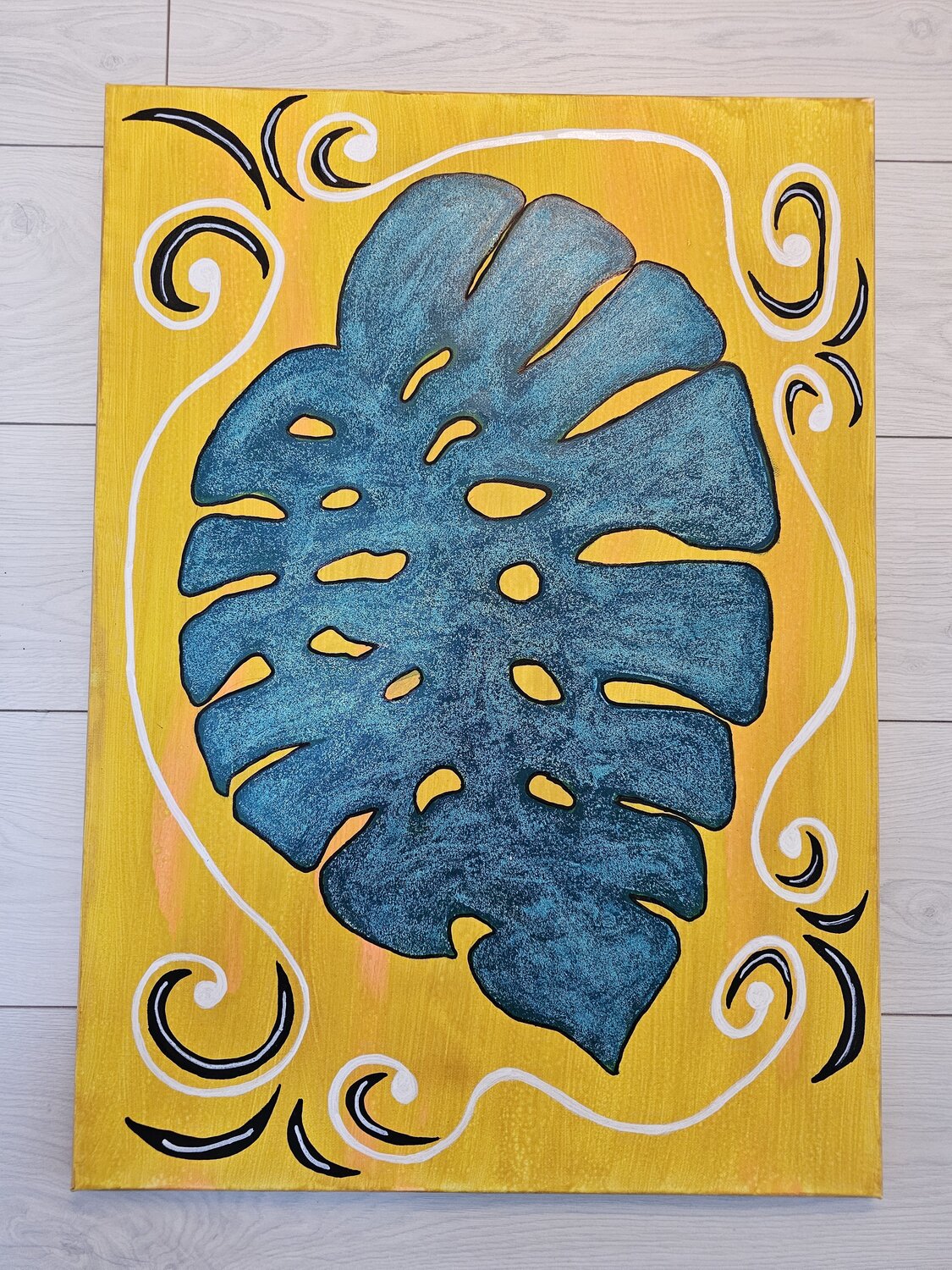 Monstera EKa Original painting for sale