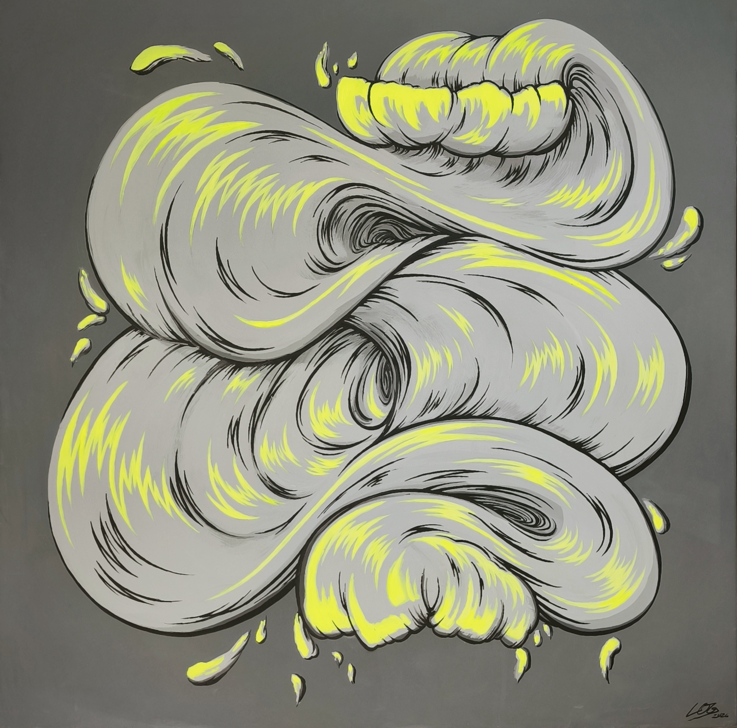 Electric Release Leonie Ogroske Original painting for sale