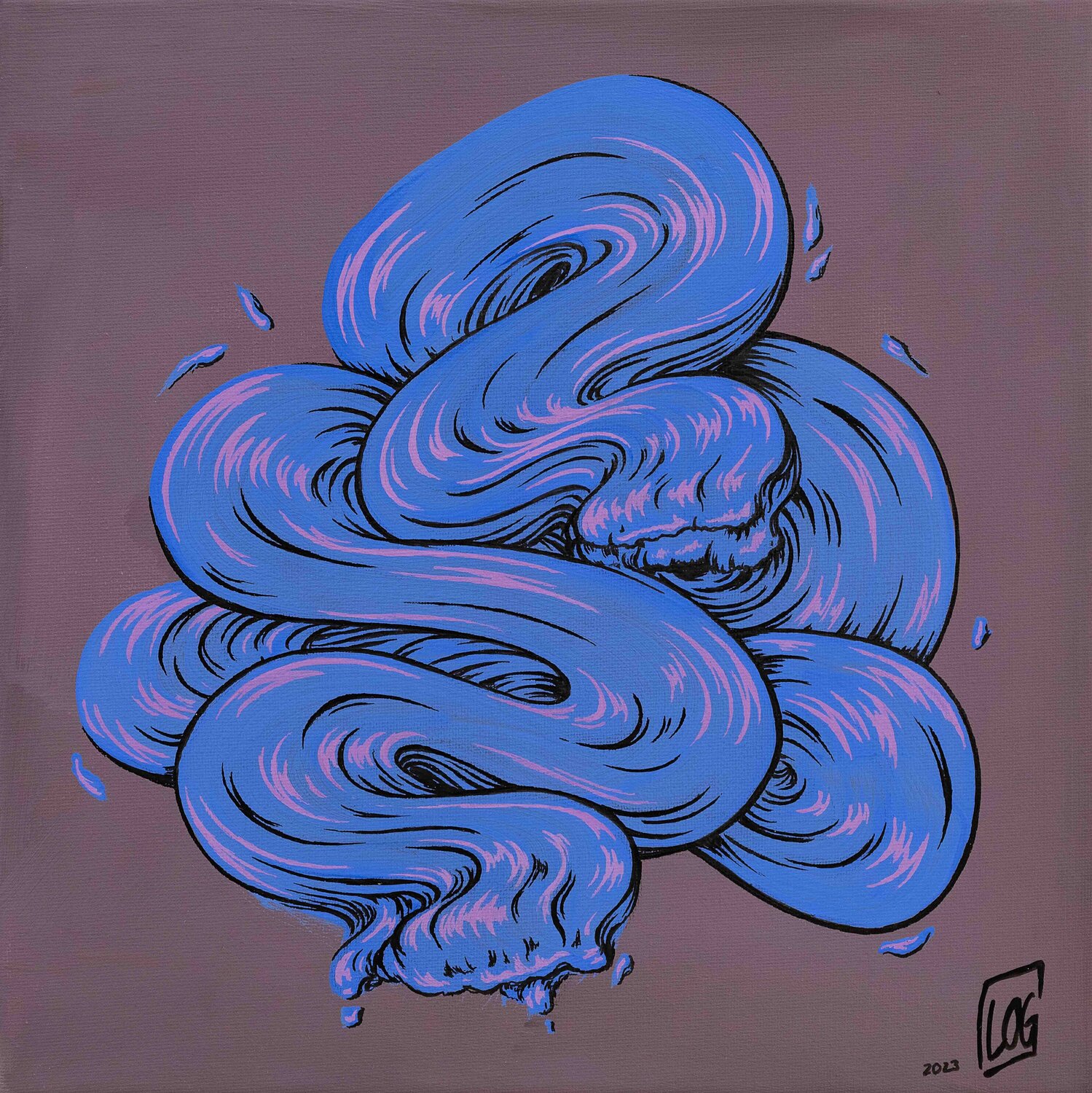 Beneath the Surface Leonie Ogroske Original painting for sale