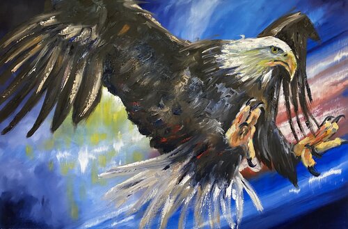Our Eagle by Alan Metzger, Painting for Sale on Select