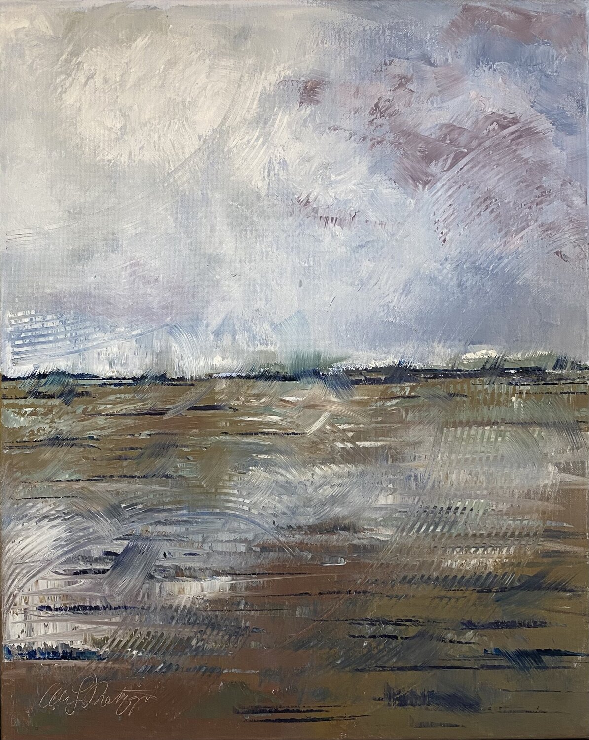 Crisp Skys (right) Alan Metzger Original painting for sale